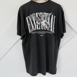 GSTR Essential Black Graphic T-Shirt 2XL